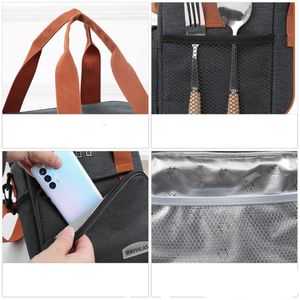 Sac isotherme à double compartiment pour repas, idéal pour les sorties , voyages
