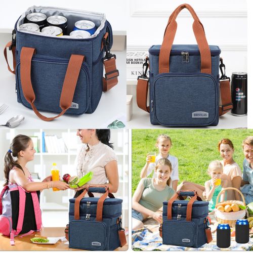 Sac isotherme à double compartiment pour repas, idéal pour les sorties , voyages