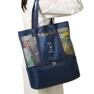 Sac pratique avec espace en filet et compartiment réfrigéré intégré ,voyage .