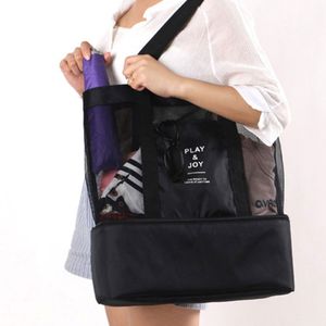Sac pratique avec espace en filet et compartiment réfrigéré intégré ,voyage .
