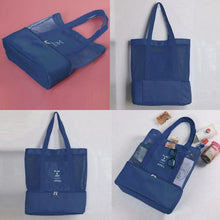 Sac pratique avec espace en filet et compartiment réfrigéré intégré ,voyage .