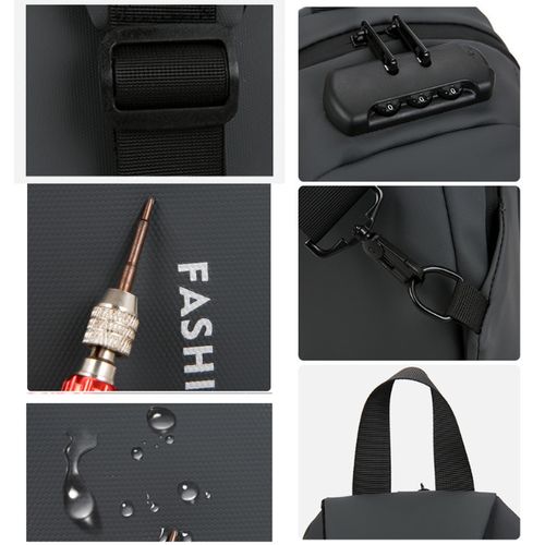 Sac pratique et robuste avec plusieurs compartiments de rangement sécurisés.