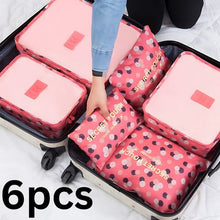 Set de 6 pochettes de rangement voyage pratiques pour organiser vos bagages .