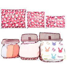 Set de 6 pochettes de rangement voyage pratiques pour organiser vos bagages .