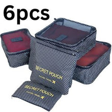 Set de 6 pochettes de rangement voyage pratiques pour organiser vos bagages .