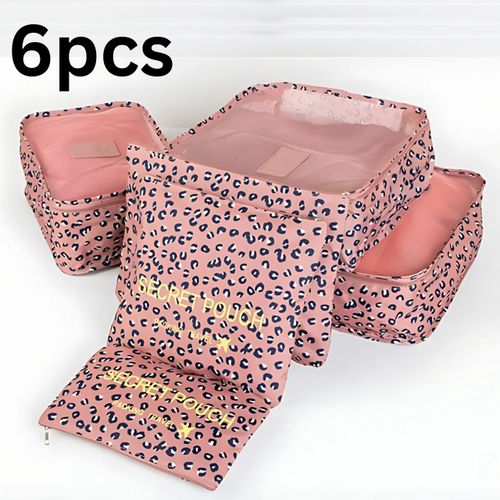 Set de 6 pochettes de rangement voyage pratiques pour organiser vos bagages .