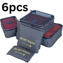 Set de 6 pochettes de rangement voyage pratiques pour organiser vos bagages .