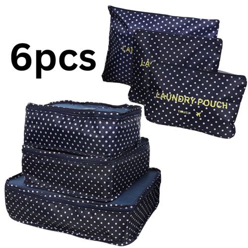 Set de 6 pochettes de rangement voyage pratiques pour organiser vos bagages .