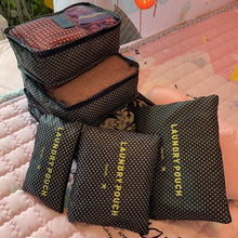 Set de 6 pochettes de rangement voyage pratiques pour organiser vos bagages .