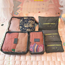 Set de 6 pochettes de rangement voyage pratiques pour organiser vos bagages .