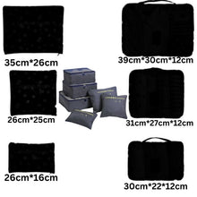Set de 6 pochettes de rangement voyage pratiques pour organiser vos bagages .
