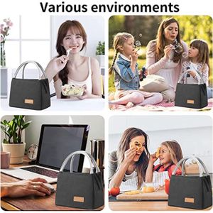 Tasty Food Lunch Sac Isotherme, Bag, Pochette, Conteneur Aliments pour Voyage, Pique-Nique