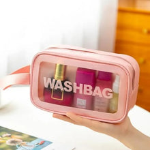 Trousse de Toilette Cosmétiques, Sac de Voyage Transparent Portable de rangement