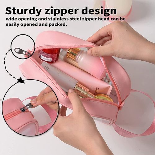 Trousse de Toilette Cosmétiques, Sac de Voyage Transparent Portable de rangement